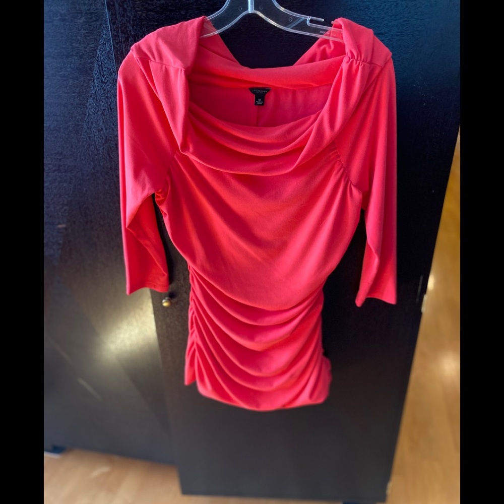 Ann Taylor Stretch Top With Gathered Waist size M